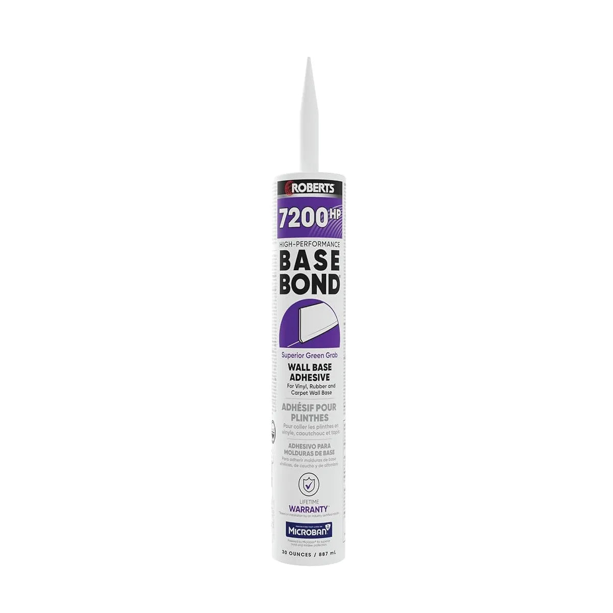 30oz 7200HP HIGH-PERFORMANCE BASE BOND® WALL BASE ADHESIVE